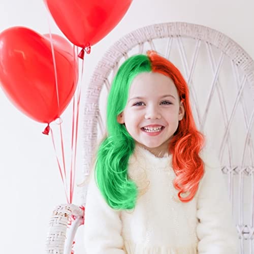 MSDADA Turuncu ve Yeşil kalem saç boyası Kızlar için-Yeni kalem saç boyası Tarak Geçici Yıkanabilir Saç Rengi Boya Çocuklar için-Makyaj