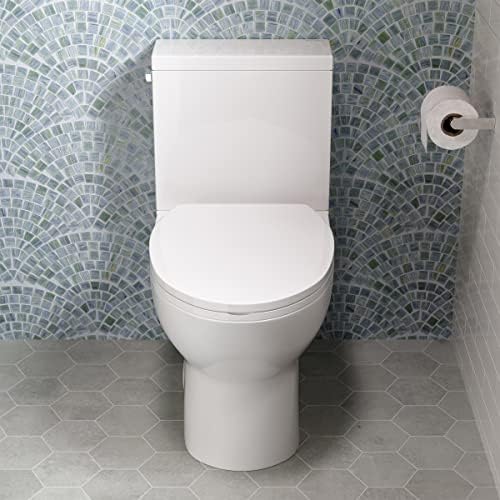 İsviçre Madison İyi Yapılmış Sonsuza Kadar SM-2T230, Kaşe İki Parçalı Uzun Tuvalet Sol Yan Gömme Saplı Tuvalet 1.28 gpf