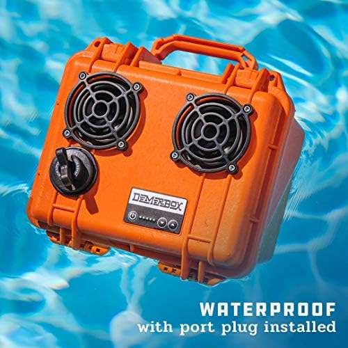 DemerBox: Su Geçirmez, Taşınabilir ve Sağlam Dış Mekan Bluetooth Hoparlörleri. Yüksek Ses + Derin Bas, 40 + saat Pil Ömrü, Kuru Kutu