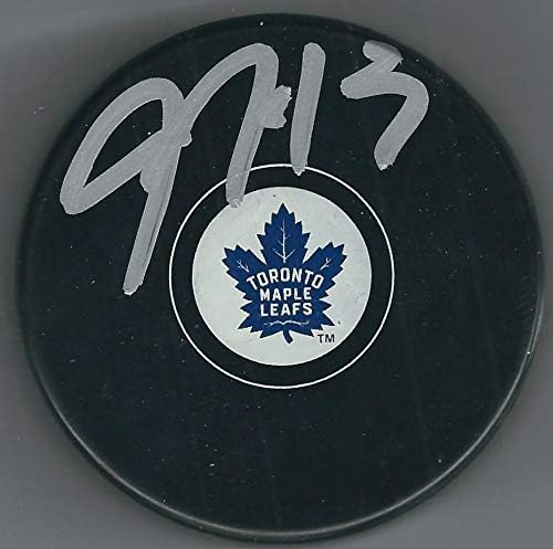İmzalı JUSTİN HOLL Toronto Maple Leafs Hokey Diski-İmzalı NHL Diskleri