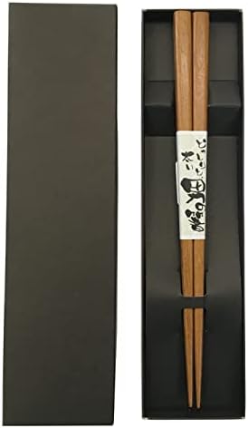 Japonya tarzı SOJ0559 tahta çubuklar, Ekstra Kalın, erkek Çubuklarını, Shintetsu Ahşap, 9.3 inç (23.5 cm), bir Kağıt Sunum Kutusunda