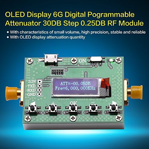 OLED Ekran 6G Dijital Pogramlanabilir Zayıflatıcı 30DB Adım 0.25 DB RF Modülü