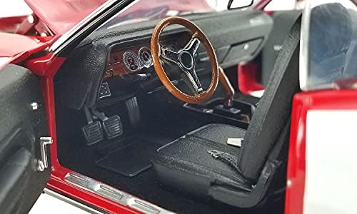 1971 Plymouth Hemi Barracuda Kırmızı ve Beyaz Siyah Üst 1/1 Sınırlı Sayıda 1,230 Adet Dünya Çapında 1/18 pres döküm model araba Acme