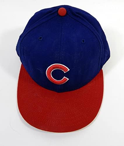 2000-01 Chicago Cubs Damon Buford 9 Oyun Kullanılmış Mavi Şapka 7.25 DP22789 - Oyun Kullanılmış MLB Şapkaları