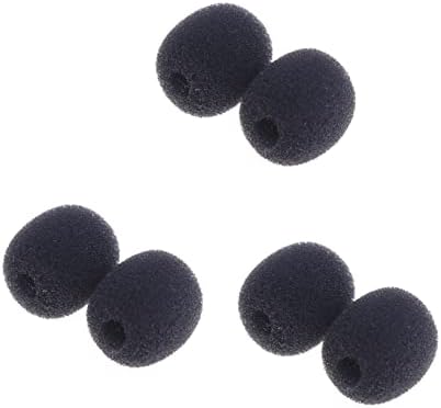 MILISTEN Siyah Kravat 45 adet Pratik Ön Camlar Mikrofon Ön Cam Yaka Ön Cam Filtre Klipsi-Siyah Yoğunluk Mini Kalkan için Yumuşak Yüksek
