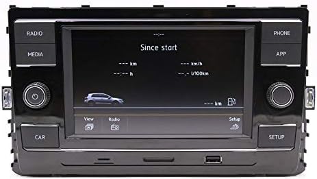 Amzparts 6.5 MIB Araba Radyo Stereo 19D 035 280 Carplay Mirrorlink BT USB AUX Için Değiştirilebilir Bora T-ROC Sportsvan Touran L