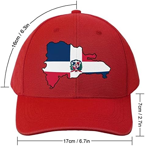 Dominik Cumhuriyeti Haritası Bayrağı Moda Kamyon Şoförü Baba Şapka Yıkanmış beyzbol şapkası Spor Erkekler Kadınlar için Moda