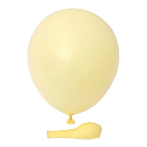 Dervıvea Kalın Macaron Balonlar Şeker Renk Lateks Balon Parti Düğün Seti Yuvarlak Mat Balonlar Matte10İnch2. 2gWhite100 / Paket