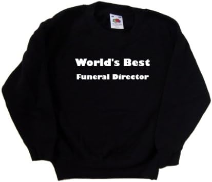 Dünyanın en iyi Cenaze Direktörü Siyah Çocuk Sweatshirt