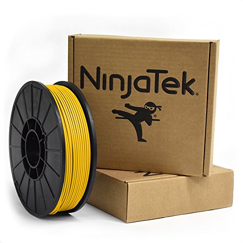 NinjaTek 3DAR04129010 NinjaTek Armadillo TPU Filament, 3,00 mm, TPE, 1 kg Güneş (Sarı) (1'li Paket)