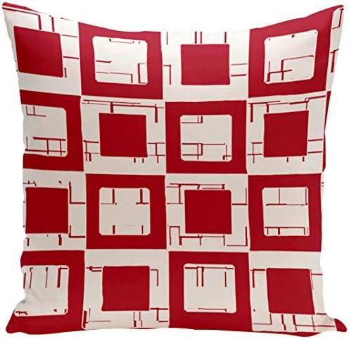 E tasarım gereği Dekoratif Yastık, Kırmızı