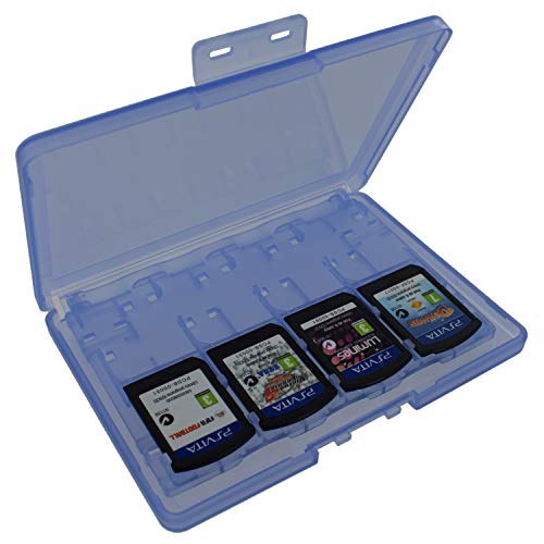 Assecure mavi 18 in 1 Oyun ve Hafıza kart tutucu saklama kutusu Sony.