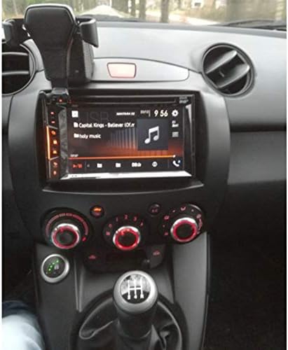 XMEIFEI parçaları Çift Din Radyo Fasya Mazda 2 Demio 2007 + Stereo Paneli Dash Kurulum + ISO Tel Adaptörü Anten Soket Trim Kiti Çerçeve