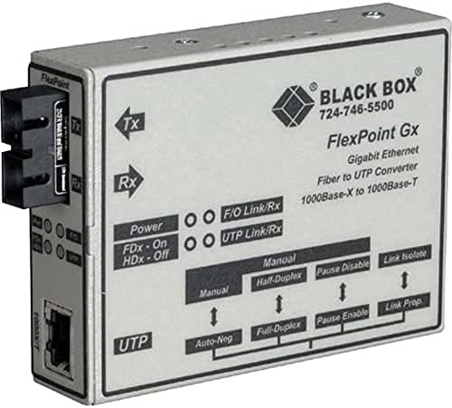 Kara Kutu LMC1003A-R3 Flexpoint Modüler Medya Dönüştürücüler, Giga