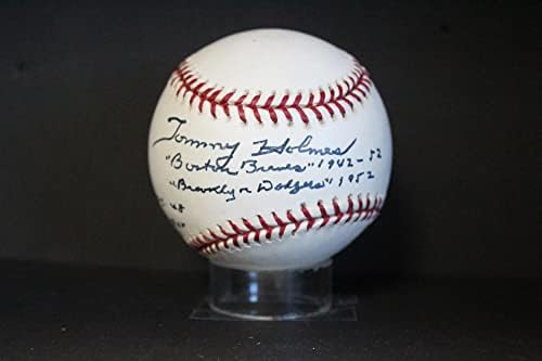 Tommy Holmes İmzalı (Yazıt) Beyzbol İmzası Otomatik PSA / DNA AM48538 - İmzalı Beyzbol Topları