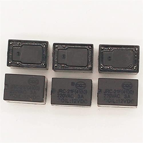 Berrysun Röle 20 adet Minyatür PCB Röle 6 pins Mini Röle DC3V 5 V 9 V 12 V JRC-21F 4100 Röle Anahtarı (Boyut : 12VDC)