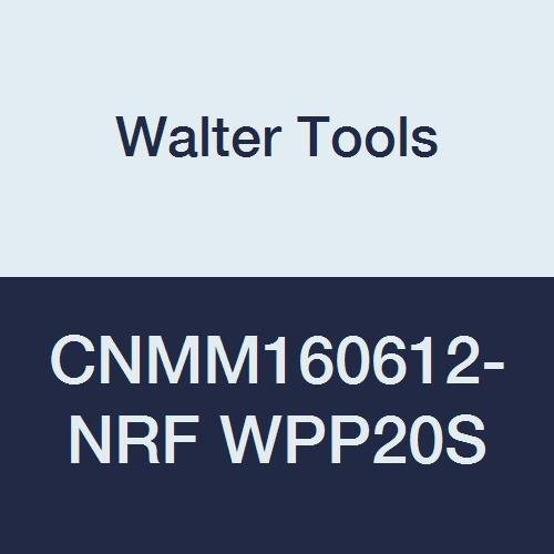 Walter Araçları CNMM160612-NRF WPP20S Karbür Tiger-Tec Negatif Endekslenebilir Dönüm Ekleme, 0.047 Köşe Yarıçapı, 0.625 IC, 0.250 Kalın,