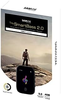 Samvix Tiny Smartbass 2.0 SD Yuvalı 4GB Kosher MP3 Çalar (128 gb'a kadar), C Tipi Şarj Cihazı, Bluetooth, Dokunmatik Ekran, Dahili