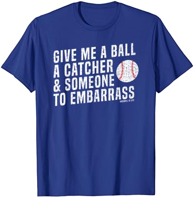 Komik Beyzbol Sürahi T-Shirt