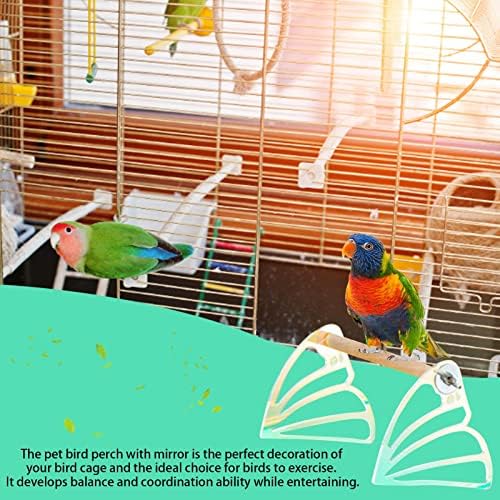 COATUIYO Kuş Levrek, Kuş Ahşap Levrek / Papağan Oyun Standı Levrek Spor Kuş Kafesi Aksesuarları Pet Muhabbet Kuşları Cockatiels Conure