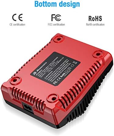 Powerextra 18V pil şarj cihazı ile Uyumlu Porter Kablo 18V Pil Lityum ve NiCd NiMH Pil PC18B PC18B-2 PC18BL PC18BLX PCC489N için Yedek