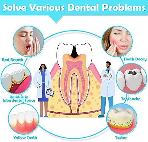 Hevengao 100 Adet Interdental Fırçalar Parantez Temizleyici Diş İpi Kafa Pensesinde Temizleme Aracı (5 Renk,Çoklu Boyutları A)
