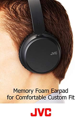 JVC Gürültü Önleyici Kablosuz Kulaklıklar, Bluetooth 4.1, Bas Güçlendirme İşlevi, Sesli Asistan Uyumlu-HAS65BNB (Siyah)