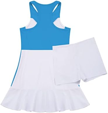Yeahdor Çocuk Kız Kolsuz Golf Tenis Elbise Okul Spor Elbise Üniforma Dans Badminton Eşofman