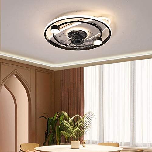 YANGBO 50 W Fan tavan ışık ile uzaktan dim tavan fanı lambaları sessiz ayarlanabilir rüzgar hızı High-End dilsiz Fan ışık Modern basit