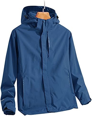 Havacı Ceket erkek Sonbahar Kış Katı kapüşonlu ceket Su Geçirmez Ayrılabilir Astar İki parçalı Açık Ceket Artı