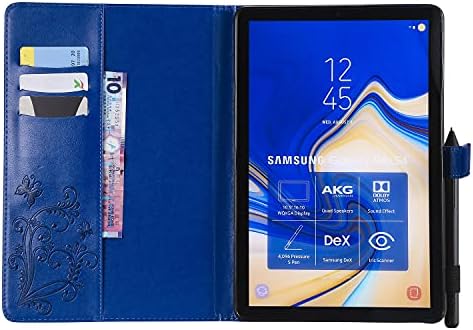 Tablet PC Kasa İnce Hafif Kabartmalı Kelebek Desen PU Deri Flip Standı ve Kart Yuvaları Samsung Galaxy Tab S4 SM-T830/T835 10.5 İnç