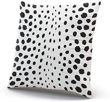Fanaing Chic Siyah Beyaz Cheetah Baskı Desen Yastık Ev Kanepe Dekoratif 16x16 İnç kare kırlent Kılıfı Dekor Yastık Kapakları Tek Taraflı
