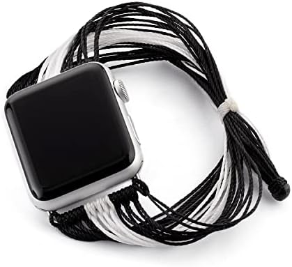 JimBird Boho Bantları Apple Watch ile Uyumlu 38 40 41 42 44 45mm Bohemian Hippi Ayarlanabilir sargı bilezikler Kayış Spor Döngü Serisi