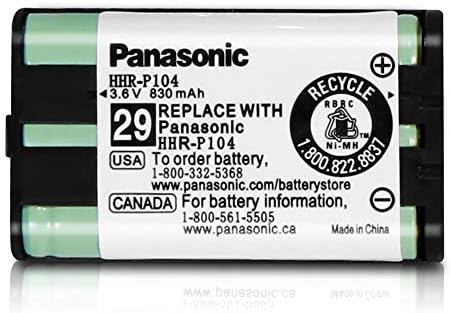2PACK Telsiz Telefon Nİ-Panasonic Telsiz Telefon Panasonic TOA-P104 3.7 V 830mAh Yedek şarj edilebilir pil için Şarj edilebilir Pil