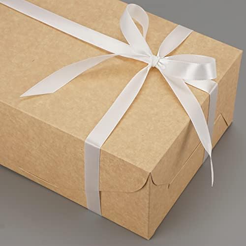 UnicoPak Kahverengi Hediye Kutuları 10 Paket 9.5x6.6x4 İnç, Hediyeler için Hediye Kutuları, Nedime Önerisi Kutusu, Düğün için Hediye