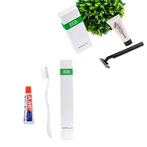 EKO olanaklar Tıraş Seti ile Diş Seti Paketi Toplu olarak Otel Banyo Malzemeleri