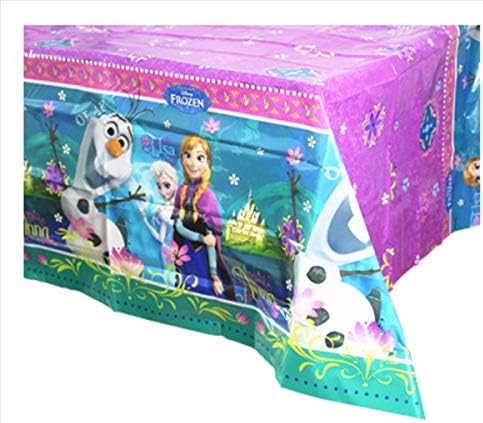 1 paket prenses Temalı Doğum Günü Partisi Süslemeleri-Tek kullanımlık prenses Plastik Masa Örtüsü / 71.25 x51.96 ”, Çocuklar için Tek
