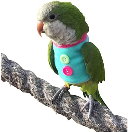 KUNBIUH Kuş Giysileri Pamuk Kazak Kuş Uçuş Takım Elbise Papağanlar için Afrika Griler Parakeet Cockatiel Güneş Conure Noel Partisi