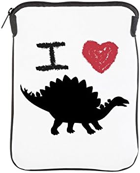 iPad 1 2 3 4 Air II Kol Çantası (2 Taraflı) Dinozorları Seviyorum-Stegosaurus