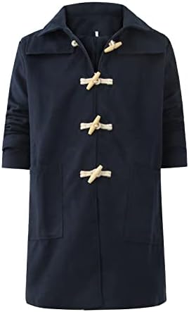 Ceketler Erkekler İçin Orta uzunlukta Yaka Takım Elbise Hırka Düğme Üst Rahat Rüzgarlık Ceket Kış Ceket