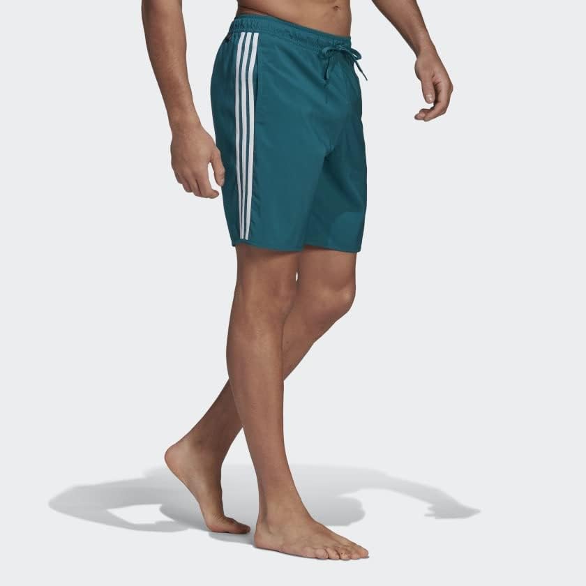adidas Erkek Standart Klasik Uzunlukta 3 Çizgili Yüzme Şortu