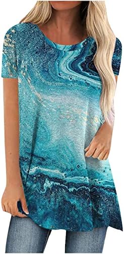 Kadın 2023 Giyim Pamuk Ekip Boyun Grafik Casual Bluz Gömlek Sonbahar Yaz Kısa Kollu Tee Bayanlar için QX QX