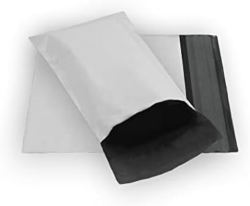 10 EcoSwift 5x7 Beyaz Küçük Poli Postaları Boyutu 0 Kendinden Sızdırmazlık Zarflar Plastik Nakliye Posta Çantaları 5x7