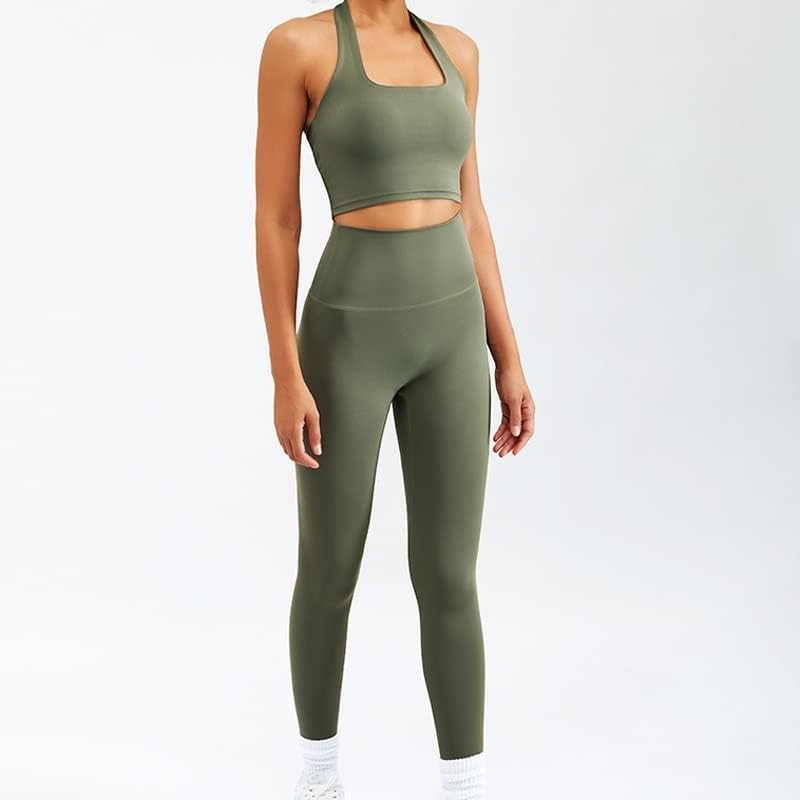 WSXLX Fermuar Uzun Kollu yoga kıyafeti 3 Parça Yüksek Bel Spor Spor Spor Takım Elbise Spor kadın Takım Elbise (Renk: D, Boyutu: Büyük)