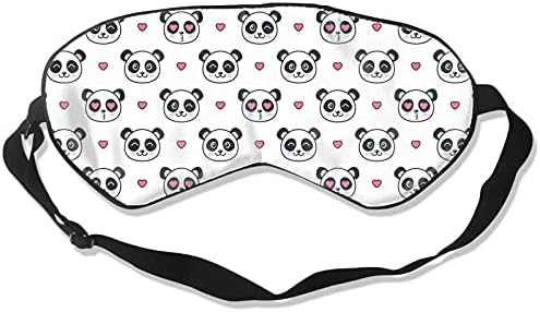 Sevimli Panda Uyku Maskesi ve Körü Körüne, Ayarlanabilir Kayışlı Yumuşak Karartma Uyku Göz Maskesi, Seyahat için Uygun, Şekerleme,