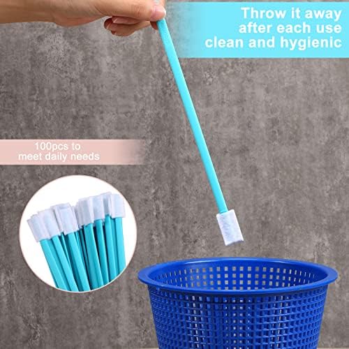 Sieral 100 Adet Tek Kullanımlık Çatlak Temizleme Fırçaları Tek Kullanımlık Tuvalet Fırçası Temizleyici Pencere Parça Temizleme Araçları